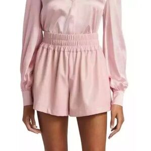 GENERATION LOVE Amy Light Pink Vegan Leather Boxing Style Pull-On Short Size S